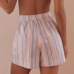 NWT The Wren Boxer Shorts Anthropologie: Patch Pocket Edition Casual Striped XL
